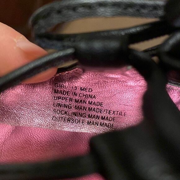 Candies faux leather black ballet slipper zipper back round toe flat shoes-13 - Picture 7 of 7